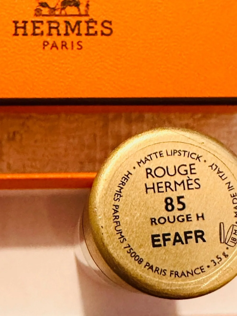 Hermès | Lipstick | Rouge Hermes Matte Lipstick | 85 Rouge H